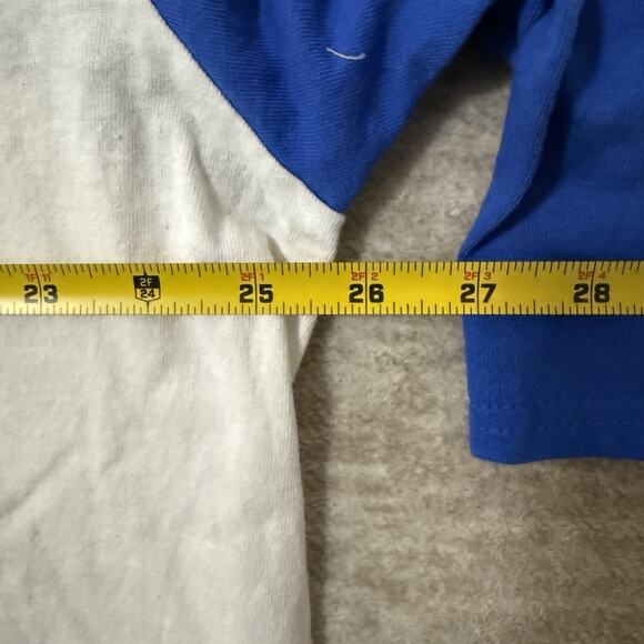 Detroit Shirt With Face Of A Lion, Blue And White 3/4 Sleeve 2XL - Picture 4 of 6